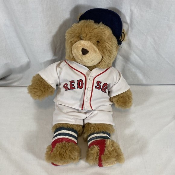 Build A Bear Boston Red Sox Uniform Jersey Pants Socks Hat 17 Inches Teddy Gift - Picture 9 of 11